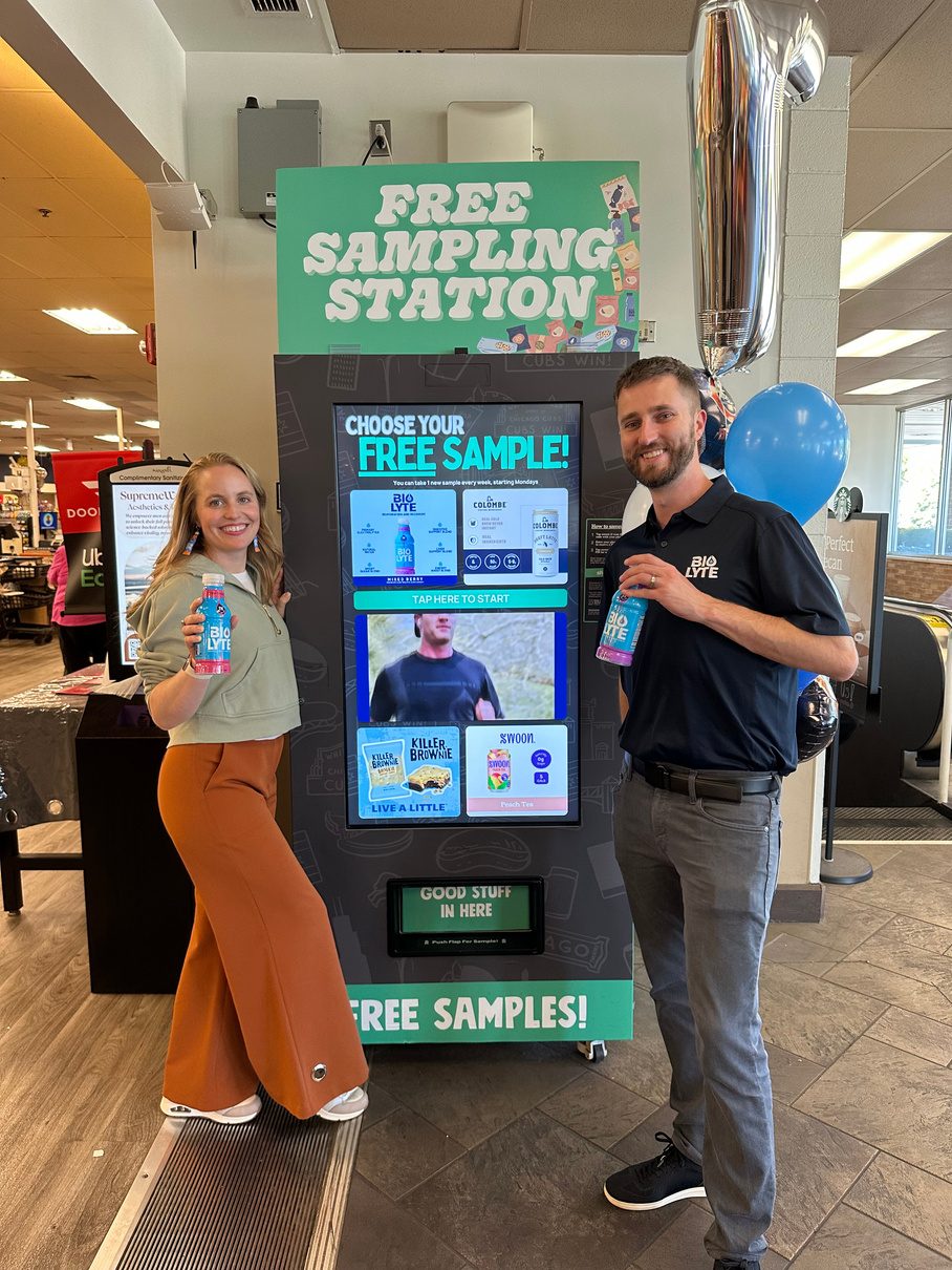 Launch day at a new Showdrop kiosk